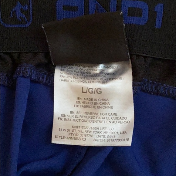And 1 sports shorts NWOT size L - Picture 5 of 7